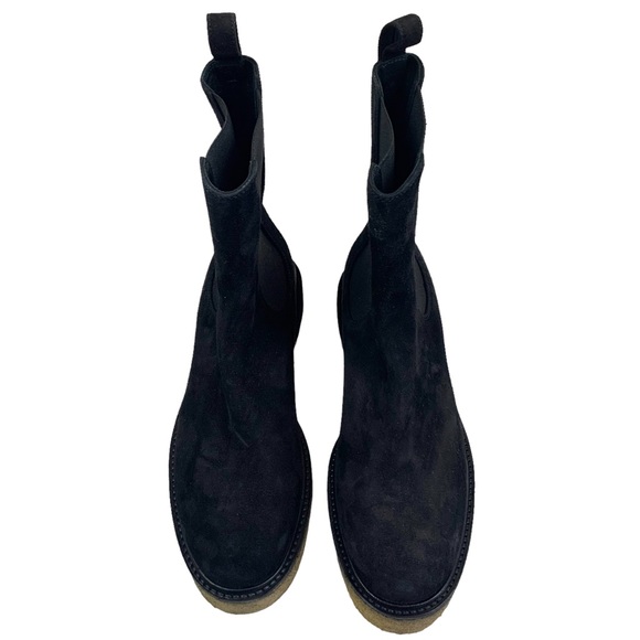 FRAME Platform Le Canon Cork-Inspired Platform Chelsea Boots Black EUR 40 - Picture 6 of 14